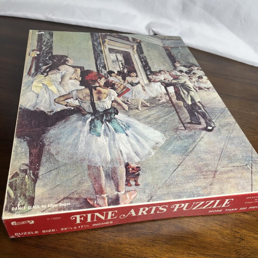NEW Vintage Fairchild Fine Arts Puzzle “Dance Class” By Edgar Degas 500+ Pieces
